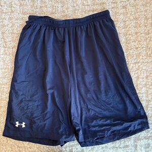 LG Men's Navy Athletic Shorts with White Logo